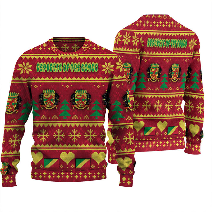Africa Zone Clothing - Republic Of The Congo Christmas Knitted Sweater A35