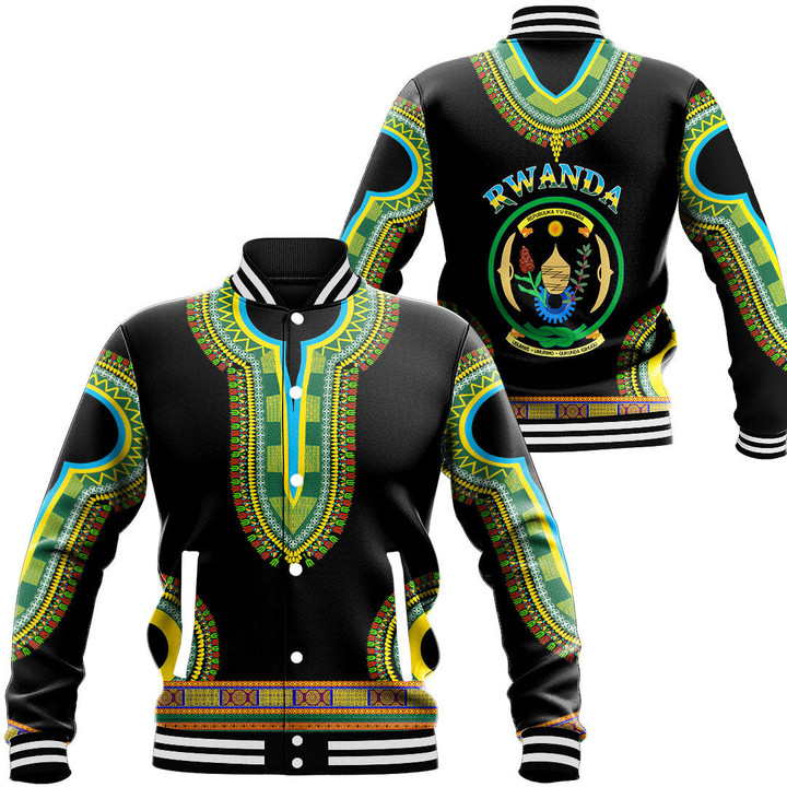 Africa Zone Clothing - Rwanda Baseball Jackets A95