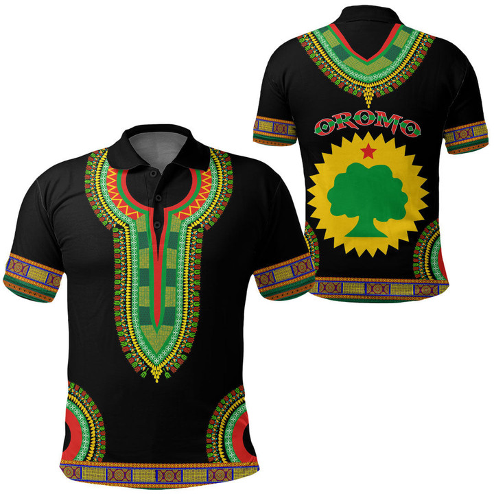 Africa Zone Clothing - Oromo Dashiki Polo Shirts A95