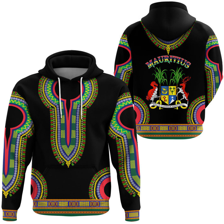 Africa Zone Clothing - Mauritius Dashiki Hoodie A95