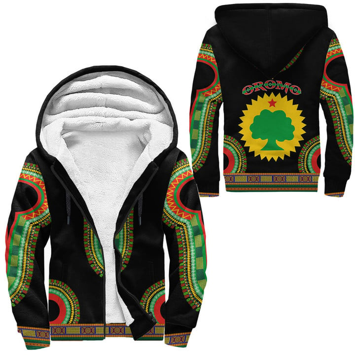 Africa Zone Clothing - Oromo Dashiki Sherpa Hoodies A95