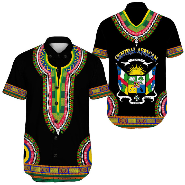 Africa Zone Clothing - Lorem Ipsum Dashiki Short Sleeve Shirt A95