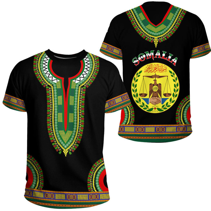 Africa Zone Clothing - Somalia Dashiki T-shirt A95