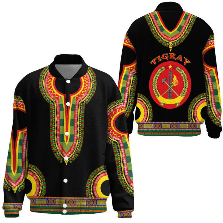 Africa Zone Clothing - Tigray Dashiki Thicken Stand-Collar Jacket A95