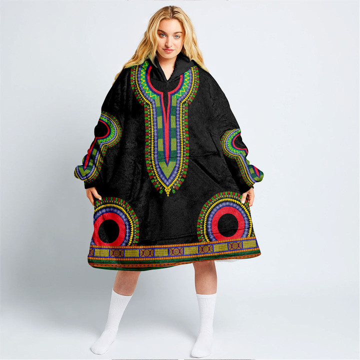 Africa Zone Clothing - Mauritius Dashiki Snug Hoodie A95