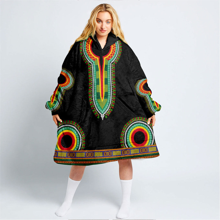 Africa Zone Clothing - Guinea Dashiki Snug Hoodie A95