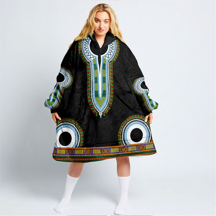 Africa Zone Clothing - Botswana Dashiki Snug Hoodie A95