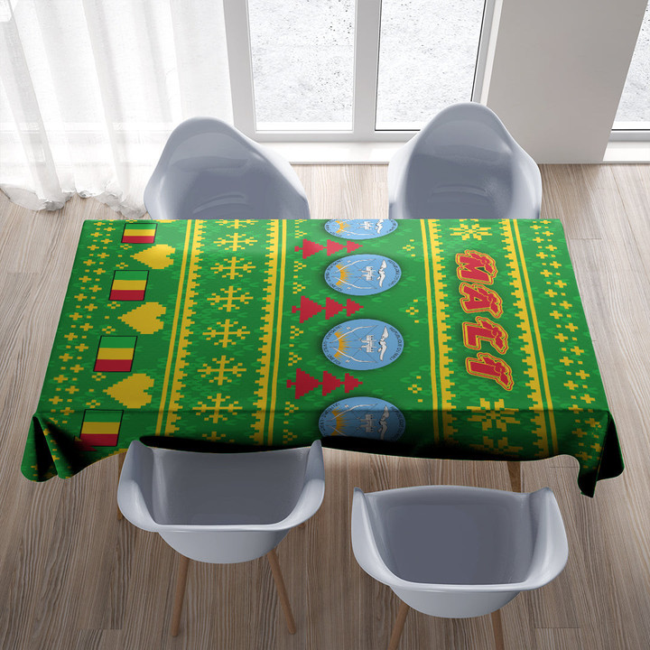 Africa Zone Christmas - Mali Christmas Tablecloth A35