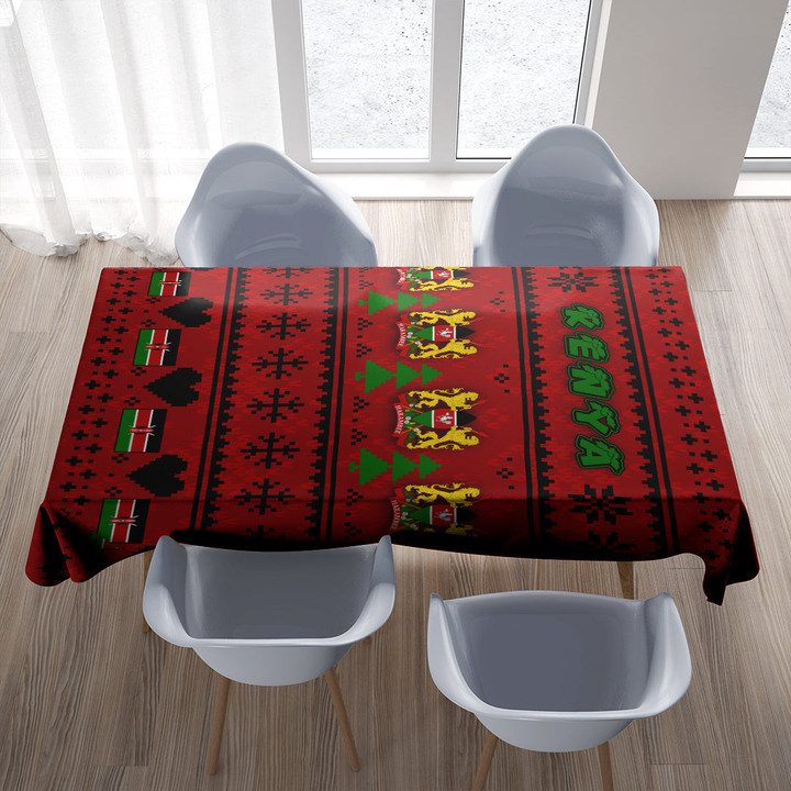Africa Zone Christmas - Kenya Christmas Tablecloth A35