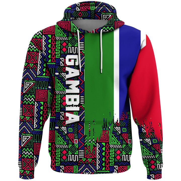 Africa Zone Clothing - Gambia Kenter Pattern Hoodie A94