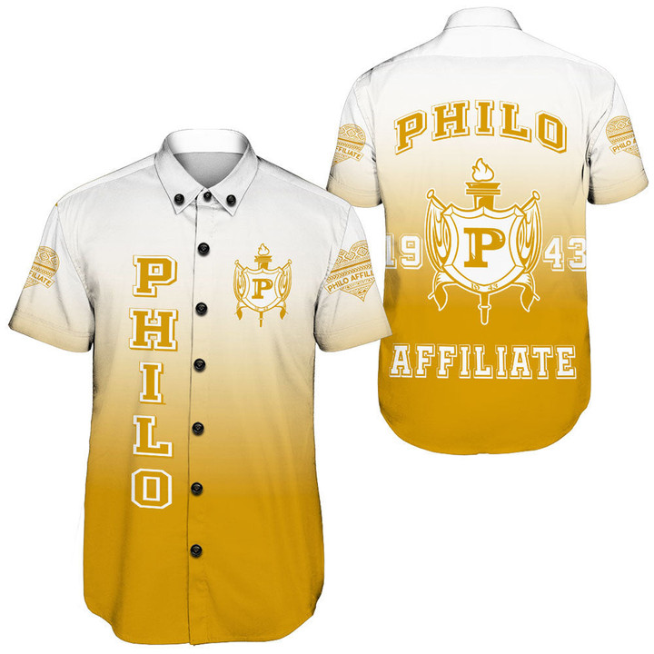 Philo Affiliates Gradient Short Sleeve Shirt A31 | Africa Zone