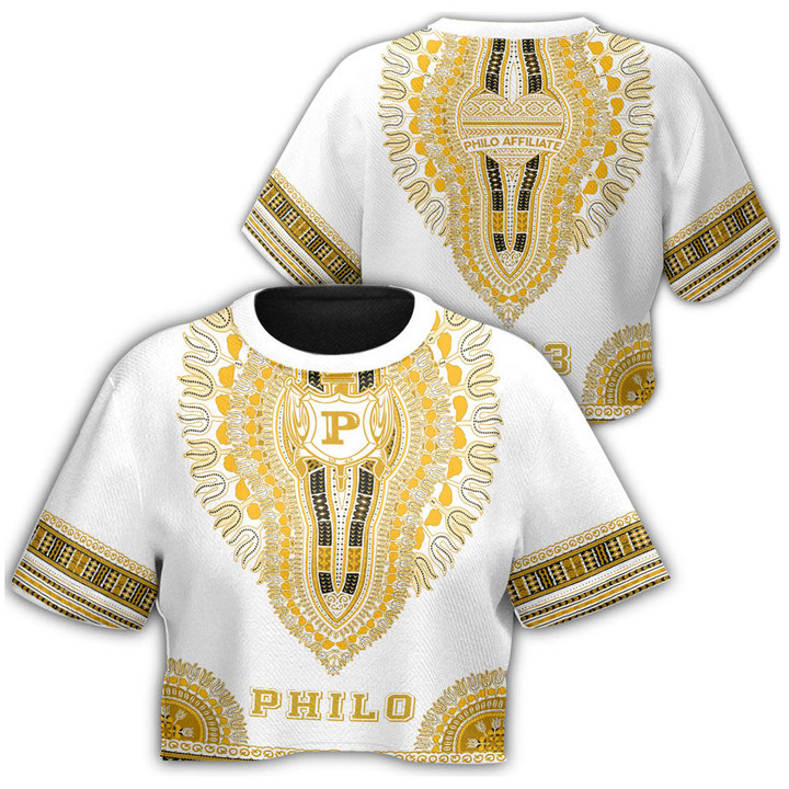 Philo Affiliates Dashiki Croptop T-shirt A31 | Africa Zone