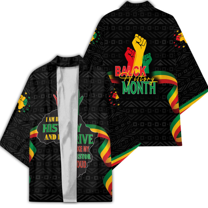 Africazone Clothing - Black History Month Hand Kimono A95 | Africazone