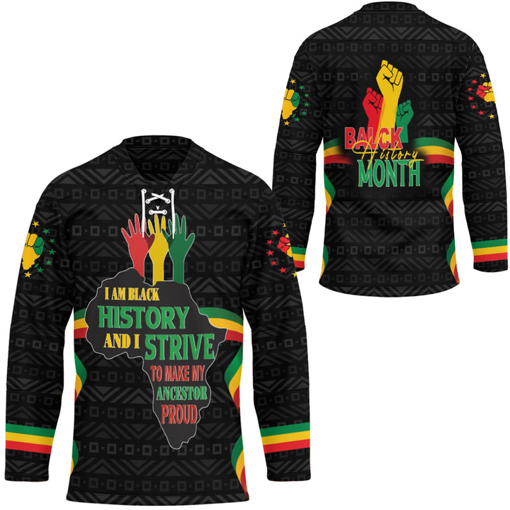 Africazone Clothing - Black History Month Hand Hockey Jersey A95 | Africazone
