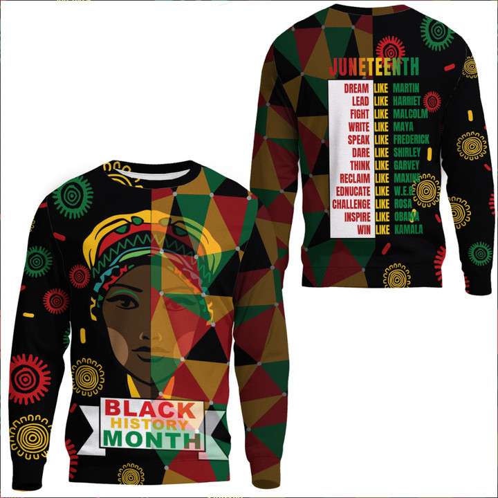 Africazone Clothing - Black History Month Juneteenth Sweatshirts A95 | Africazone