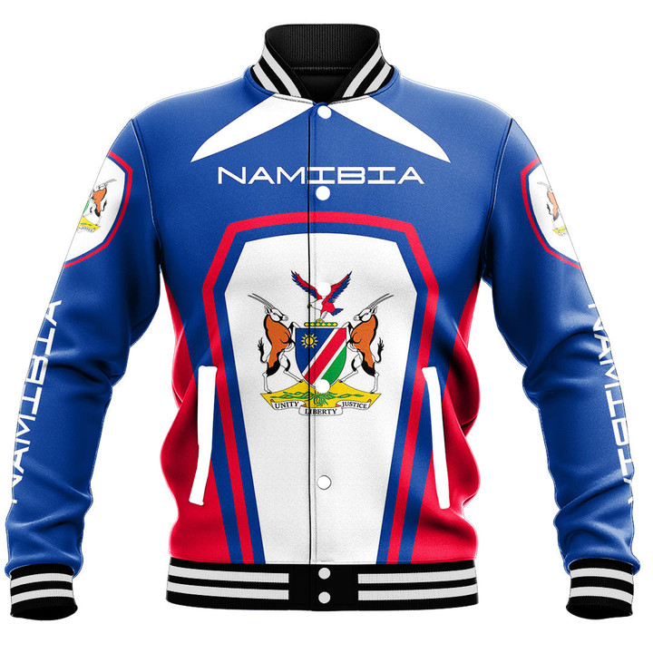 Africa Zone Clothing - Namibia Formula One Style Baseball Jacket A35