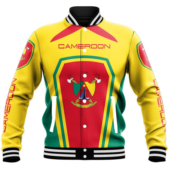Africa Zone Clothing - Cameroon Formula One Style Baseball Jacket A35