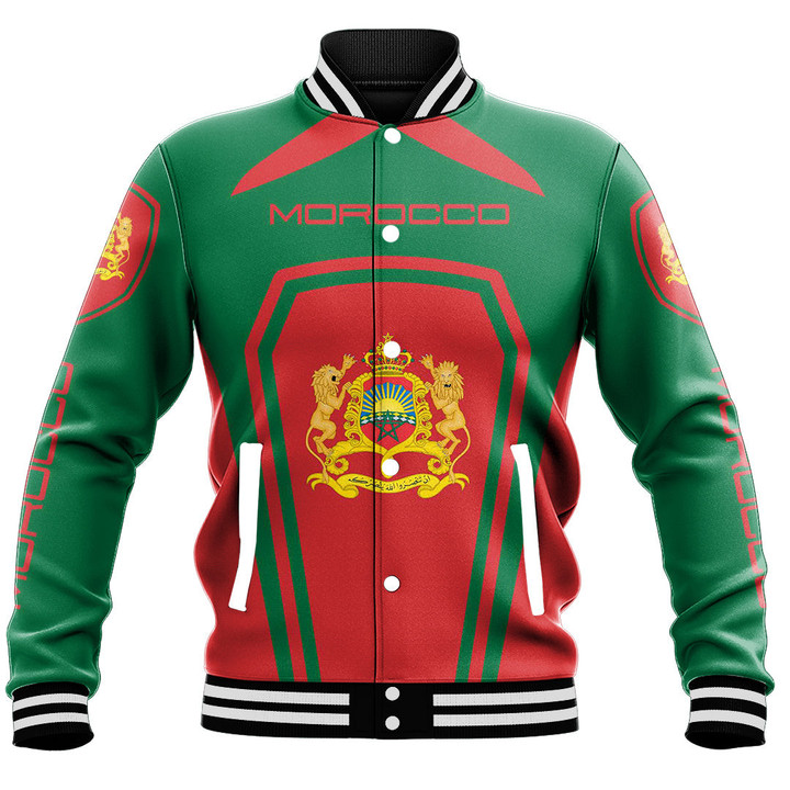 Africa Zone Clothing - Morocco Formula One Style Baseball Jacket A35