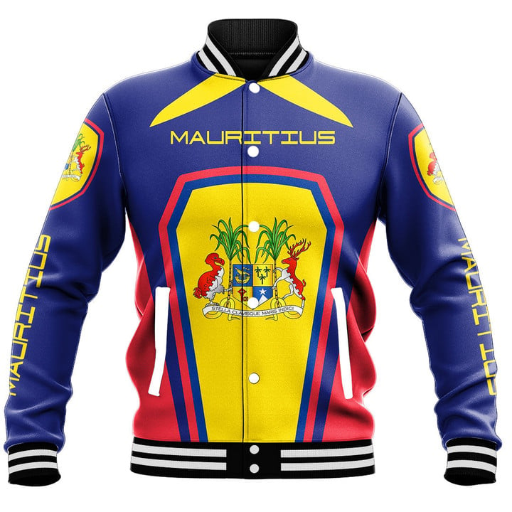 Africa Zone Clothing - Mauritius Formula One Style Baseball Jacket A35