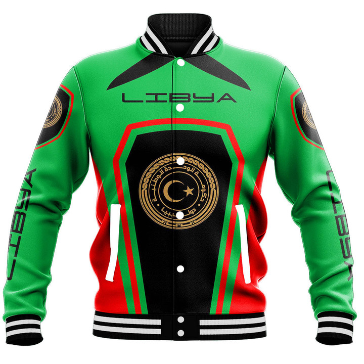 Africa Zone Clothing - Libya Formula One Style Baseball Jacket A35