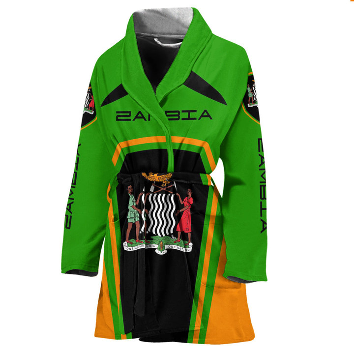 Africa Zone Clothing - Zambia Formula One Bathrobe A35