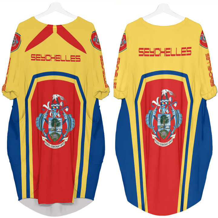 Africa Zone Clothing - Seychelles Formula One Batwing Pocket Dress A35