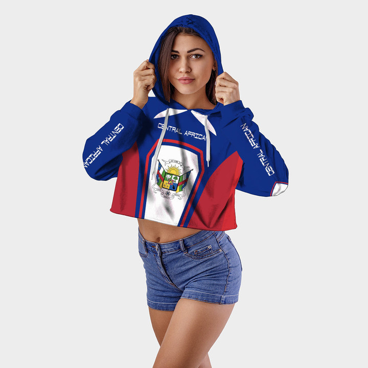 Africa Zone Clothing - Central African Formula One Croptop Hoodie A35
