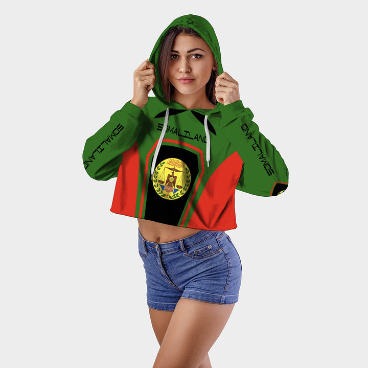 Africa Zone Clothing - Somaliland Formula One Croptop Hoodie A35