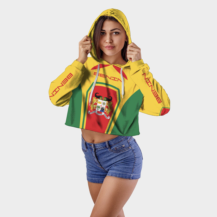 Africa Zone Clothing - Benin Formula One Croptop Hoodie A35