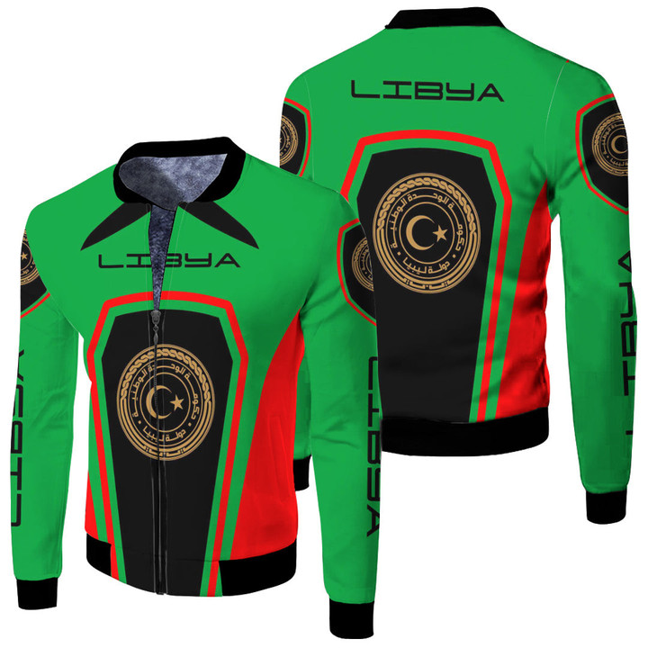Africa Zone Clothing - Libya Formula One Fleece Winter Jacket A35