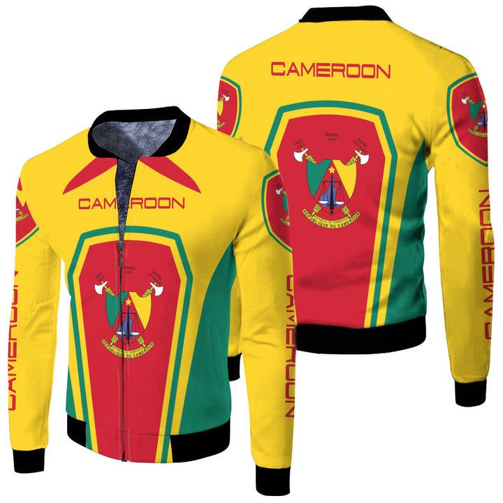Africa Zone Clothing - Cameroon Formula One Fleece Winter Jacket A35