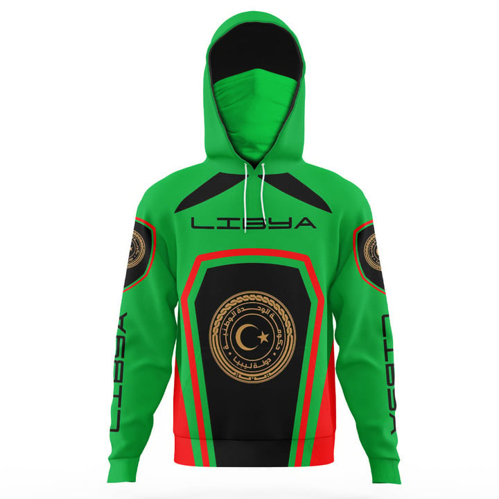Africa Zone Clothing - Libya Formula One Hoodie Gaiter A35