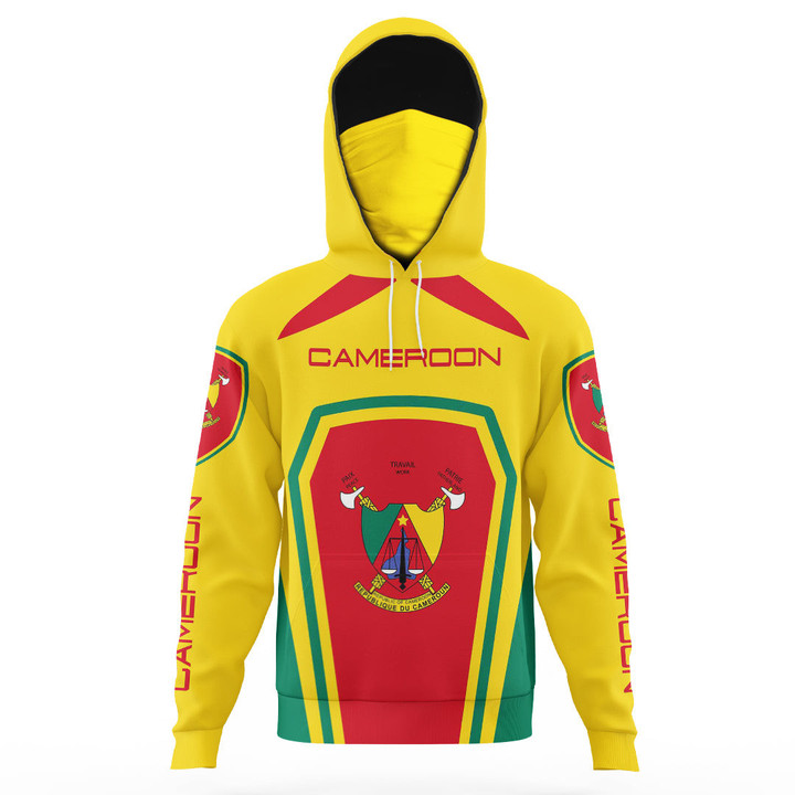 Africa Zone Clothing - Cameroon Formula One Hoodie Gaiter A35
