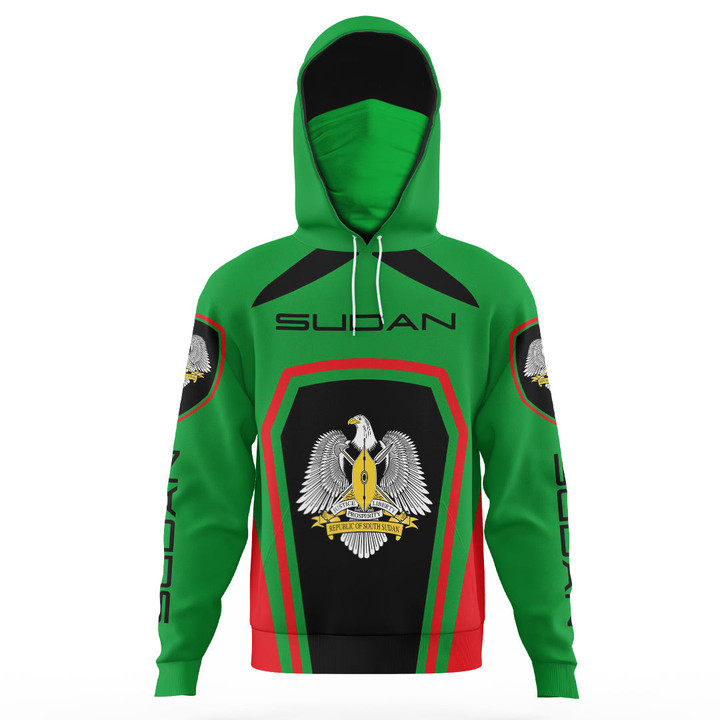 Africa Zone Clothing - Sudan Formula One Hoodie Gaiter A35
