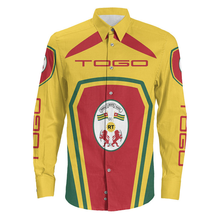 Africa Zone Clothing - Togo  Formula One Long Sleeve Button Shirt A35