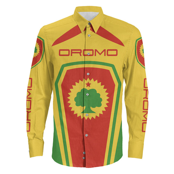 Africa Zone Clothing - Oromo Formula One Long Sleeve Button Shirt A35
