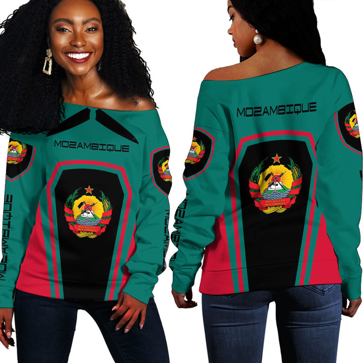 Africa Zone Clothing - Mozambique Women's Off Shoulder Sweaters A35