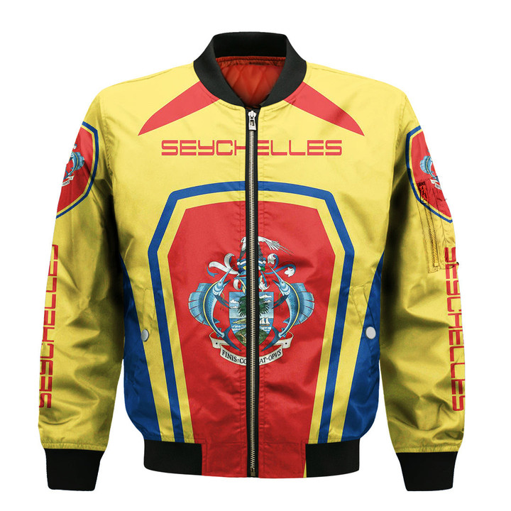 Africa Zone Clothing - Seychelles Formula One Zip Bomber jacket A35
