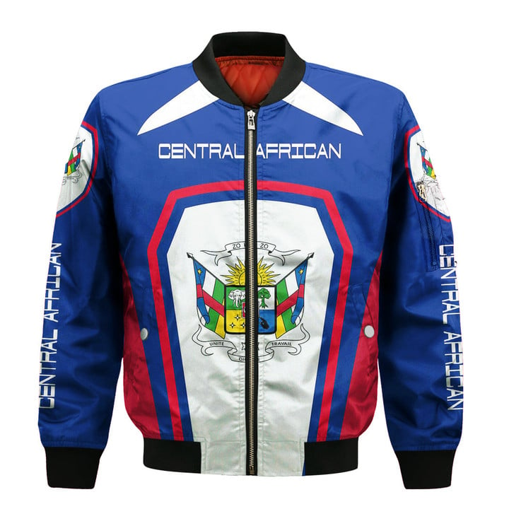 Africa Zone Clothing - Central African Formula One Zip Bomber jacket A35