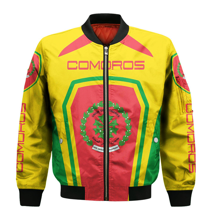 Africa Zone Clothing - Comoros Formula One Zip Bomber jacket A35