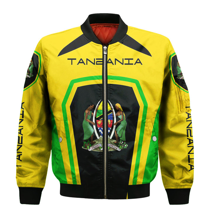 Africa Zone Clothing - Tanzania Formula One Zip Bomber jacket A35