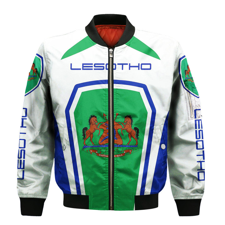 Africa Zone Clothing - Lesotho Formula One Zip Bomber jacket A35