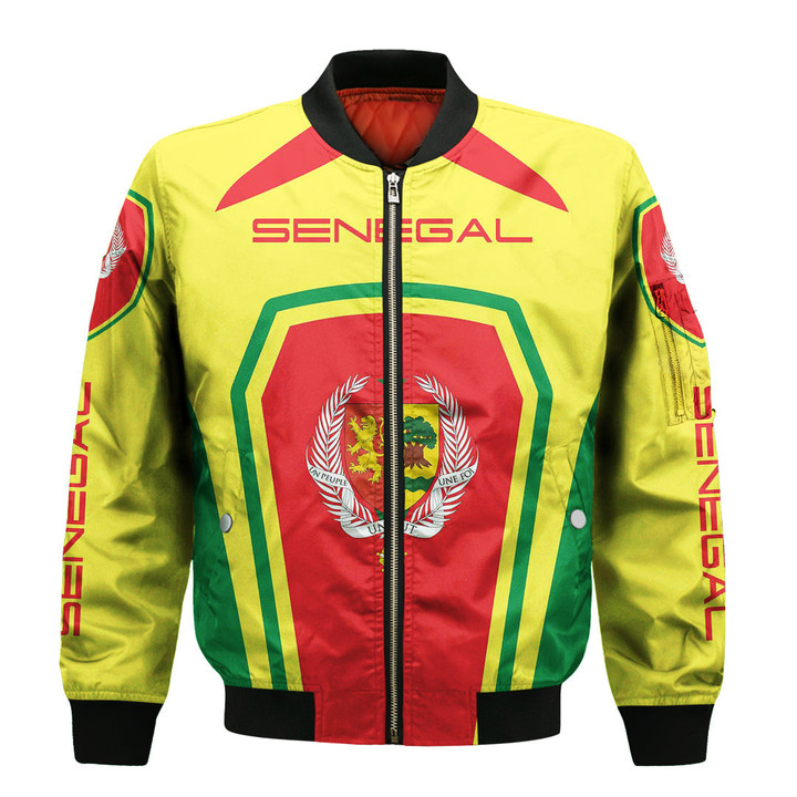 Africa Zone Clothing - Senegal Formula One Zip Bomber jacket A35