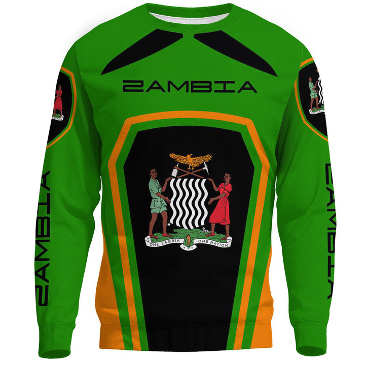 Africa Zone Clothing - Zambia Formula One Sweatshirt A35