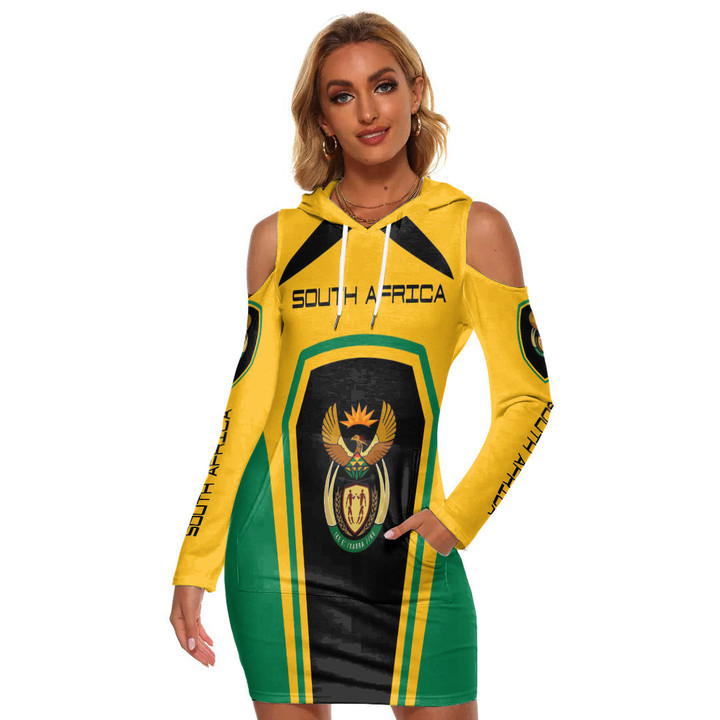 Africa Zone Clothing - South Africa Formula One Women's Tight Dress A35