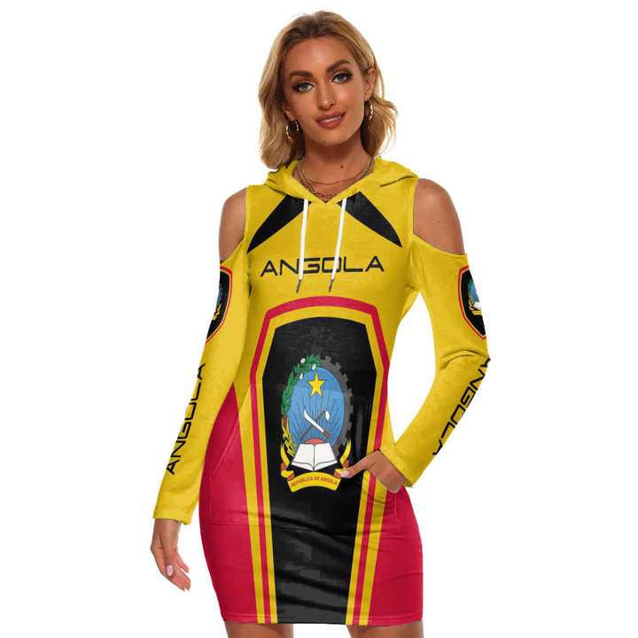 Africa Zone Clothing - Angola Formula One Women's Tight Dress A35