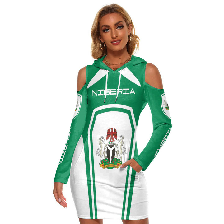 Africa Zone Clothing - Nigeria Formula One Women's Tight Dress A35