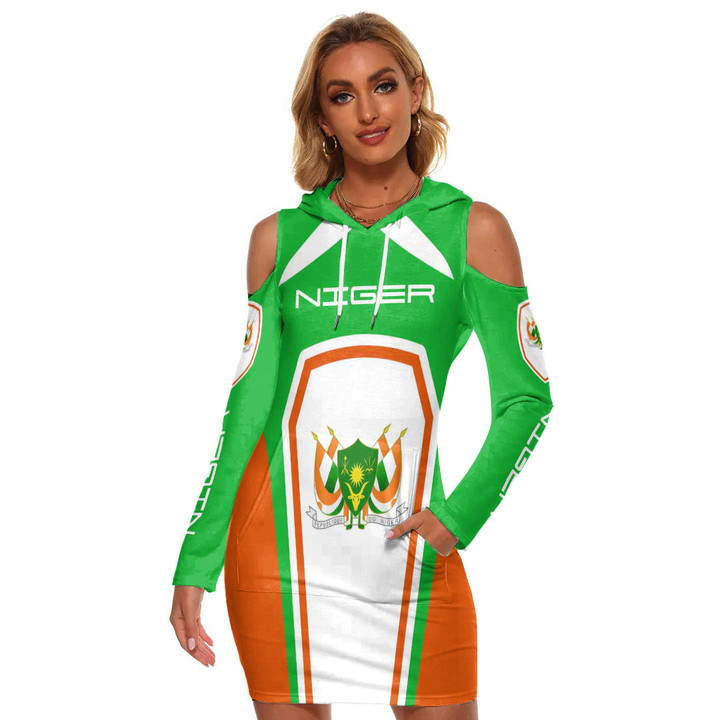 Africa Zone Clothing - Niger Formula One Women's Tight Dress A35
