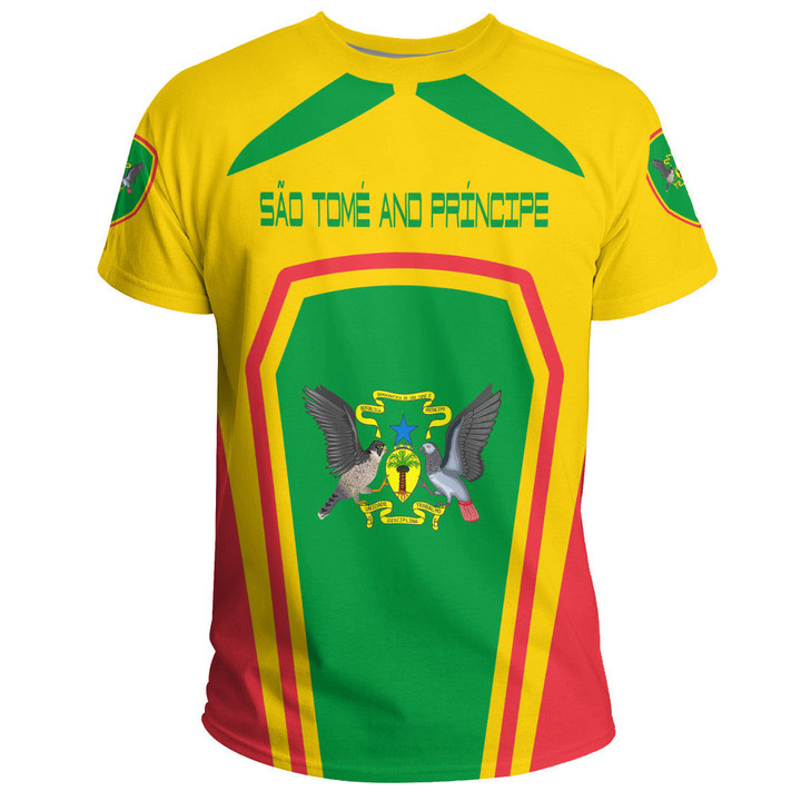 Africa Zone Clothing - São Tomé And Príncipe Formula One T-shirt A35