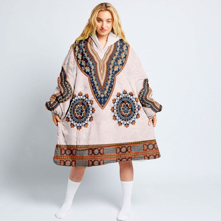 Africa Zone Clothing - Africa Dashiki Neck - Oodie Blanket Hoodie A95 | Africa Zone